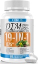 DIM dodatek Estrogen Balance pro ženy a muže, 1675 mg Estrogen dodatek Hormonální Akné Podpora, Menopauza Podpora, Antioxidant Podpora, DIM SGS 90 Veggie Kapsle, 44 Den Supply- 042