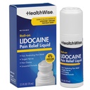 HealthWise 4% Lidokain Roll- On current 124; OTC síla current 124; Pain Relief Liquid currency 124; 2.5 oz. 73 ml current 124; Non- Greasy, Unsent Formule current 124; Topical Anestetic