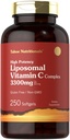 Tahoe Nutritionals Liposomální vitamin C Komplex 124; 3300mg CYP 124; 250 Softgels CYP 124; High Potency CYP 124; Non- GMO, gluten zdarma dodatek