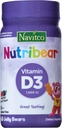 "Nutriční medvěd" Vitamin D3 1000 IU Velký Ochutnávání, 60 Jelly Bears