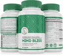 Mysl Bliss Mozek Dodatek: 40- Ingredience Paměť, Focus & Clarity Vitaminy, Energy Boost & Nootropní Podpora s DMAE, 60 pilulky