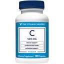Vitamin Shoppe Vitamin C 500MG, Antioxidant, který podporuje imunitní a kardiovaskulární zdraví (100 kapslí)