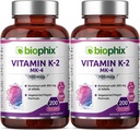 biophix Vitamin K2 MK- 4- 100 mcg 200 Caps s Alfalfa 2 Pack - podporuje silné kosti imunitní zdraví