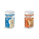 Quest Nutrition Vanilla Milkshake Protein Powder, 24g proteinu, 1g cukru, 1.6 Pound, 23 Servings & Cinnamon Crunch Protein Powder, 20g protein, 2g čistého karbu, 1g cukru, nízký karb