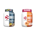 Dymatizujte prášek z hydrolyzovaných bílkovin ISO100, 100% izolát syrovátky, 25 g proteinu, 5, 5g BCAA & ISO100 prášek z hydrolyzovaných bílkovin, 100% izolát syrovátky, Dunkin 'Glased Donut Flavor