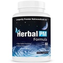 Dlouhověkost Bylinný PM - Bylinný spánkový vzorec s 5-htp, melatonin, Valerian & GABA. 60 Veggie Kapsle