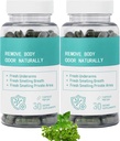Vnitřní deodorant dodatek - tělo deodorační dodatek, pro Gut zdraví, Skin Health, Digestion Support - Přírodní zápach Control Chlorofyl pilulky 124; 30 Vegan Kapsle (2ks)
