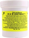 Konvalia Naturals B & W Ointment - Burn and Wound Ointement - Amish Made Burn Salve - 100% přírodní Burn Cream (New Label) - 4 oz