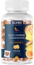 SOHM Glucosamine a Chondrotin Gummies 60 Počet jednotlivě zabalených, Podporuje spojky zdraví a kostí zdraví, Glucosamine Chondroitin Gummies pro Mens a ženy Vegetariánské (Ananas, Orange)