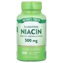 Nature 's Truth Flush zdarma Niacin 500 mg 100 Caps, 100 Počet