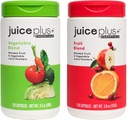 JuicePlus + Ovoce a zelenina Směs: pro Solid Nutritional Foundation - Zvýšení zdraví rodiny s 20 Ovoce a Veggies Plus Rostlinné živiny - Prepacked 2 Lahve (60 Servings of Fruit, 60 of Veg)