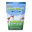 Grass- Fed syrovátkové bílkoviny prášek pro imunitní vitalitu, přírodní příchuť 2.5lbs (56 Služeb), 15g protein per serve, vital syrovátka, čisté holistické, wellness nutrition