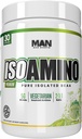 MAN Sports ISO Amino čisté izolované BCAA Powder 270 Grams - Mountain Mist - Vegetarian Formule 2: 1: 1 Poměr - Přírodní ingredience - Žádné Fillers, Žádné umělé barvy - Lean Muscle Building Dodatek