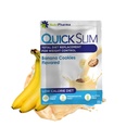 Quick Slim High Protein Weight Shakes for Women & Men, Complete Meal Replacement Powder, Low Carb Diet Shakes, Intermitent Fasting, Keto, gluten zdarma (1 porce, Banana Cookies)