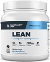 Transparentní Labs Lean Pre- cvičení - Tělesné doporučení Předcvičení pro muže a ženy s acetyl L- karnitin, Beta Alanine prášek, & PurCaf Organic Caffeine Powder - 30 Servings, Blue Raspberry