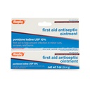 Rugby First Aid Antiseptic Ointment, Povidon jód USP 10% Topical Solution, Pomáhá zabránit infekci v malých říznutí, škrábance a Burns - 1 Oz.