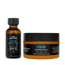 Live Beard Oil and Butter Grooming Kit - Made in the USA - All- Natural Ingredients with Shea, Argan, Jojoba - Growth Support Oil 124; Legend Scent - Sandalwood, Vanilla