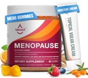Lubracil Menopauza Gummies & Topical Vulva Cream Bundle - Hormone- Free Support for Hot Flashs, Vaginální suchost, Svědění, Mood Swings & Night Sweats with Black Cohosh, Ashwagandha, Omega-7 & Vitamin E