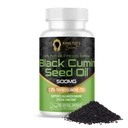 KING TUT SECRET Black Seed Kapsle - 500 mg 100 Softgels - Nigella Sativa Extract, Black Cumin dodatek pro vlasy, antioxidační podpora, imunitní systém - Halal Black Seed Cumin Oil Kapsle