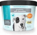 Treatibles Happy Tummy Probiotic for Dogs Soft Chewables, 5.3 oz - Stravovací podpora, imunitní systém, Gut Health