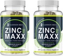 zinek doplňky - imunita + kůže + reprodukční zdraví Minerály - zinek Chelate imunitní booster pro děti a dospělé (2 balení, zinek MAXX)
