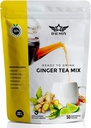 Ginger Lemon Bylinný čaj Powder - Osvěžující směs s lékořicí, kurkuma, bez kofeinu zelený čaj, vitamín C - Caffeine- Free, Vegan, Gut- Friendly Detox Tea - 50 Servings