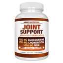 Arazo Nutrition Glucosamine Chondroitin Turmeric Msm Boswellia - Dodatek pro společnou podporu pro Relief 120 Kapsle pro kosti, záda, kolena, ruce (120 Kapsle)
