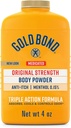 Gold Bond Medicated Original Force Body Powder, 4 oz., Talc-Free, Anti- Itch, Absorbs & Cools