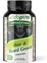 MYVIDAPURE Beard Growth + Men 's Skin & Nails - 5,000mcg Biotin - Vitamin C, D & B-Complex -Hydrolyzované kolagen Veggie Kapsle - Non- GMO - gluten- bez