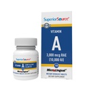 Superior Source Vitamin A 10,000 IU - Doplněk péče o oči - Také podporuje imunitní, kůže a zdraví kostí - Non- GMO & gluten- Free - 100 mikrolingválních tablet