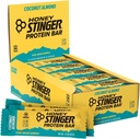 Honey Stinger Protein Bar, kokosové mandle, proteinové balení potravin pro cvičení, vytrvalost a výkon, Sportovní nutriční snack pro domácí & Gym, Post Workout, Box of 15