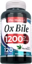 Lab - Bile Salts, Ox Bile, 1200 mg na Serving, 120 Caps- Digestive Enzymes Dodatek, Ox Bile Dodatek.