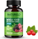 NATURELO Celé jídlo Vitamin Gummies pro dospělé - Žvýkací Gumový Multivitamin pro muže a ženy - 120 Vegan Gummies
