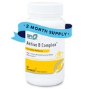 Klaire Labs SFI Health Active B Complex - Methylovaný vitamin B Complex s methylfolátem, B12, B6 a více - Podpora zdravé energie, mozkové, jaterní a nervové funkce (60 kapslí)