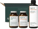 ALGAECAL Vítejte Kit - Bone Builder Pack, Plant Based Calcium Supplemente & Strontium, 16 živiny pro zdraví kostí + EPA & DHA Omega 3 Fish Oil, Podpora mozku, srdce, kůže & kosti, Vyrobeno v USA