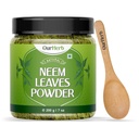 Čisté Neem listy prášek přírodní řešení pro Pimple- Free clear kůže & Silky vlasy, Ideální pro face packs, péči o vlasy, a pigmentace podpora s dřevěnou spoon - 200g CUR 124; 7.04 Oz