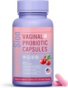 UniVitaSion Vaginální Probiotika pro ženy pH Balance, Lactobacillus Prebiotic Complex, Cranberry Extract, D- Mannose pro ochranu vaginální zdravotní Flora, Vaginální kontrola zápachu - 30 miliard CFU, 60 Kapsle