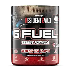 G Palivo Celeste Strawberry Energy Drink Powder, Pre Workout Caffeine Mix pro hraní her, Cukr Free Focus Amino, Vitamin + Antioxidanty, 9.8oz (Celeste Strawberry, 40 Služeb)