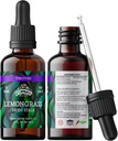 Lemongrass Tincture, Organic Lemongrass Extract (Cymbopogon Citratus) Bylinný doplněk, Non- GMO in Cold- Pressed Organic Zeleninové Glycerin, 700 mg, 2 oz (60 ml)