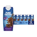 Čistý protein protein protein Shake, 30g kompletní protein, připraven k pití a Keto- Friendly, vitaminy A, C, D, a E plus zinek na podporu imunitního zdraví, 11oz láhve, 12 balení