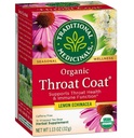 Tradiční léky Organické hrdelní plášť Lemon Echinacea Bylinný čaj, Podporuje zdraví hrdla (16 Počet (balení po 2))