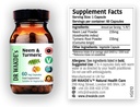 DR WAKDE je Neem & Turmeric Kapsle 124; 60 Veg Caps 124; Ayurvedic dodatek 124; Vegan 124; 100% Bylinné 124; Slevy 124; Stejný den odeslání