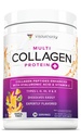 Multi kolagen Peptidy Prášek pro ženy - Hydrolyzované ochucené kolagen Prášek pro ženy s typy I II III V & X Vitamin C & Hyaluronic Acid pro vlasovou pokožku a nehty (Tropický punč) - 30 Služební cesty