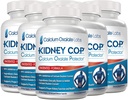 KIDNEY C.O.P. Oxalát vápenatý protektor 120 Kapsle, Podpora ledvin pro kalcium Oxalát krystalů, Pomáhá zastavit opakování kamenů, Silnější než Chanca Piedra Stone Breaker doplňky, 6 Pack