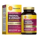 Reew Life Dámské Wellness Vaginální a Močový Probiotický a brusinkový dodatek, Probiotický dodatek pro pH rovnováhu pro ženy, Digestivní zdraví, Mléčné, Soy a gluten-Free, 3,5 miliardy CFU 60 Ct