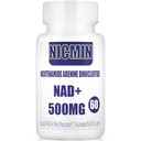 Lipozomální NAD + Doplněk 800mg s TMG 300mg, Max Absorpce Skutečný NAD + Doplněk není prekurzor pro buněčnou energii, zdravé stárnutí a svalové opravy 60 Kapsle