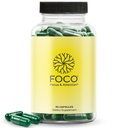 Myslím, že FOCO kapsle (13 +) Přírodní Focus Dodatek pro dospívající a dospělé - Brain Nootropic for Concentration, Paměť, Duševní jasnost, Kognitivní Vylepšení Vitamíny - Pozor doplňky - 60 Kapsle