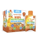 Tři doplňky pro děti doplněk mozku Smoothie, Omega 3 tekuté Children DHA Fish Oil, Děti zaměření a pozornost, emocionální podpora, 20 Pouches, Pack 1
