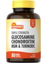 Sundance Glucosamine Chondroitin s MSM a kurkuma 124; 80 Kaplety 124; Triple Strength Formule 124; Non- GMO a gluten zdarma