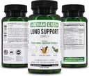Sibiřský zelený Lung Support Complex 60 Kapsle - Tradiční doplněk vzorce bohaté na Quercetin, Citrus Bioflavonoids, Pine Bark